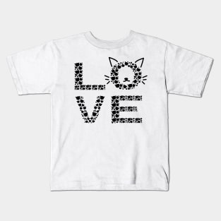 LOVE CAT Kids T-Shirt